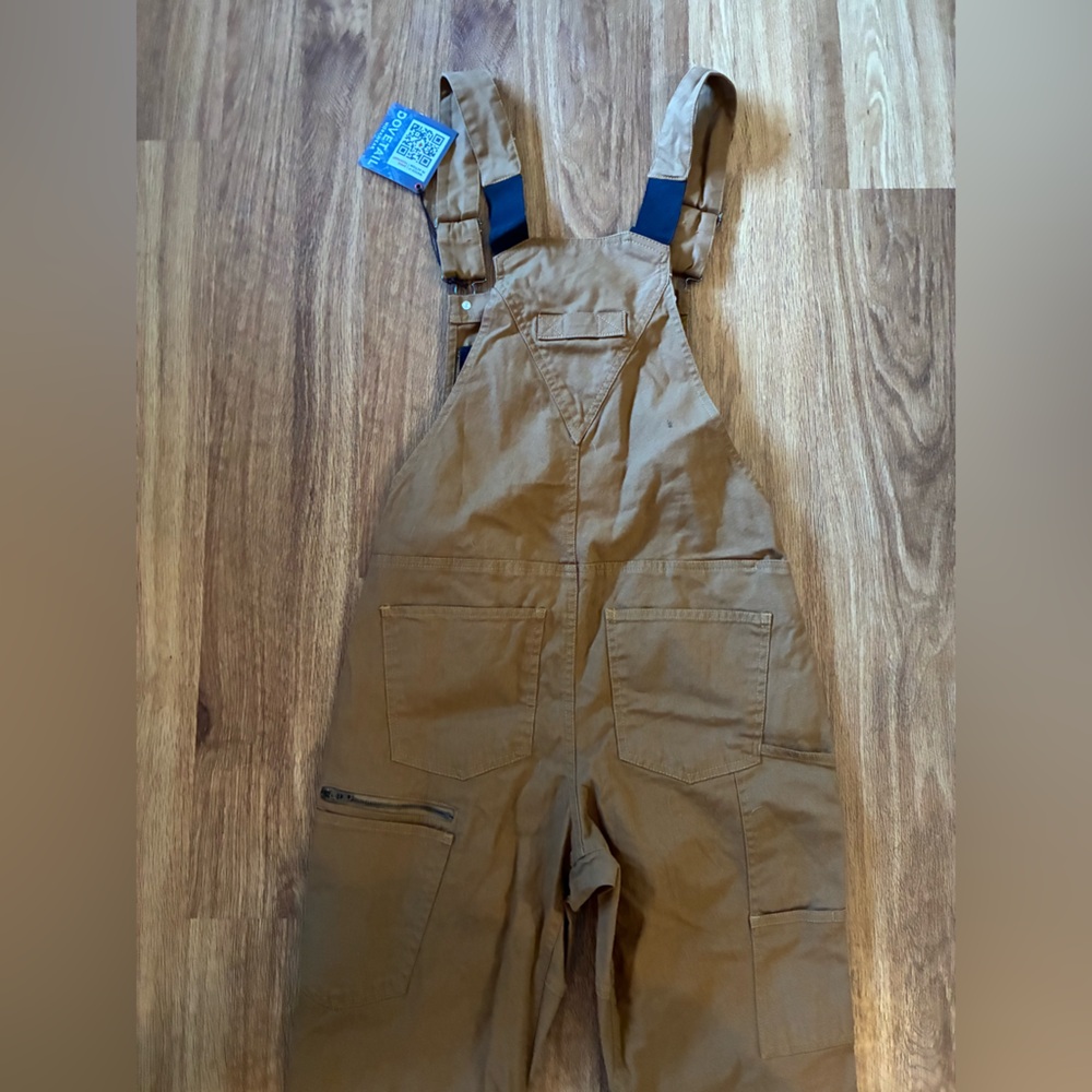 New! Dovetail Workwear, multiple size, Freshley Overalls, Saddle Brown Canvas - Picture 5 of 5